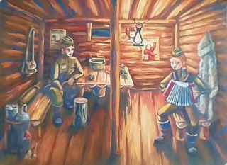 Рисунок землянки