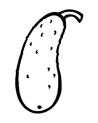 Огурец рисунок