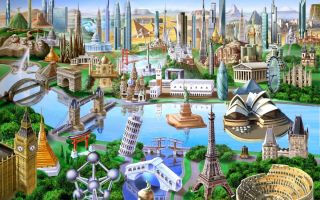 Страны мира рисунок