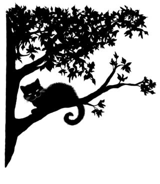 Кот на дубе рисунок