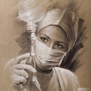 Медицинская сестра рисунок