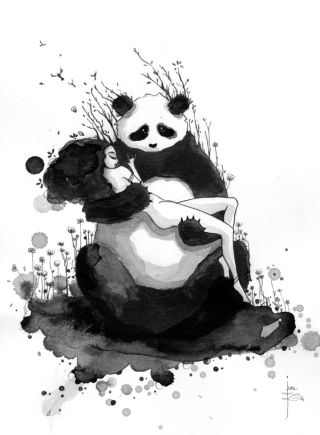 Зарисовки панды