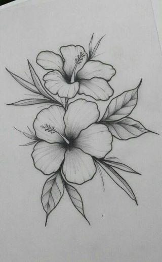 Рисунки для срисовки легкие растения