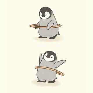 Милый пингвин рисунок