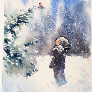Рисунок снежные хлопья
