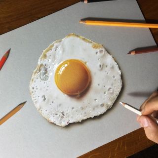 Нарисованная яичница