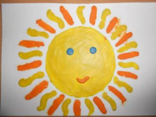 Солнце детский рисунок