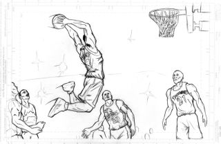 Рисунок на тему баскетбол