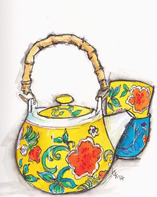 Чайник детский рисунок