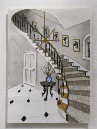Лестница нарисованная