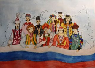 Рисунок единство народов россии