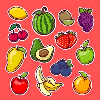 Рисунок с фруктами