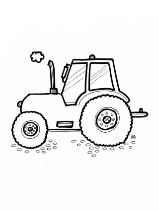 Рисунок трактора для детей