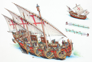 Корабль мореплавателей рисунок