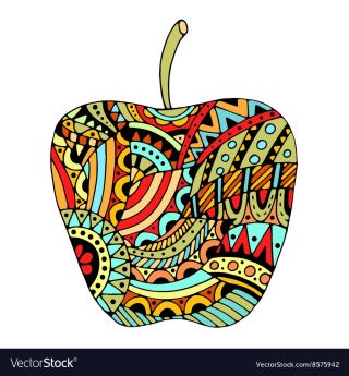 Декоративное яблоко рисунок