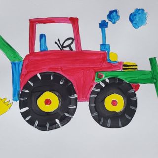 Трактор для рисования
