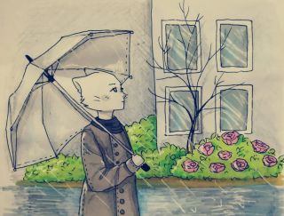 Рисунок к стиху весенний дождь