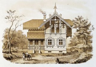 Древнерусский дом рисунок