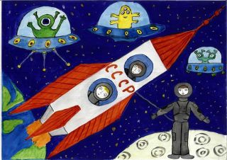 Рисунки о космосе для школьников