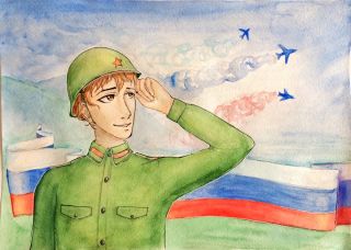 Рисунок на тему слава россии