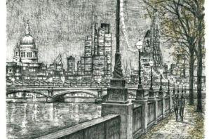 Рисунки карандашом городской пейзаж