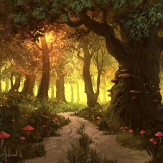 Волшебный лес иллюстрация