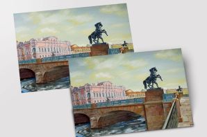 Аничков мост раскраска