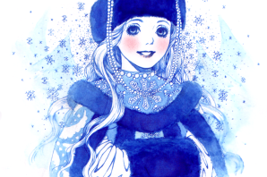 Красавица зима рисунок
