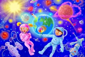 Космос рисунок для детей