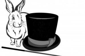 Рисунок кролик в шляпе