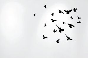 Птицы вдалеке рисунок