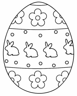 Пасхальные яйца раскраски для детей