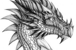 Голова дракона рисунок