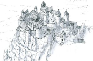 Рисунок рыцарского замка