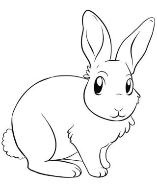 Заяц кролик раскраска