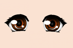 Карие глаза нарисованные