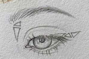 Рисунок арт глаза