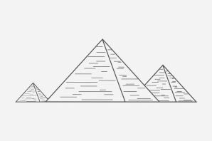 Трафарет пирамиды