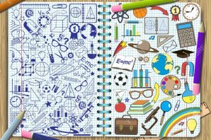 Рисунок дневника школьника