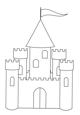 Рисунок замка для детей