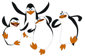 Пингвины из мадагаскара рисунок