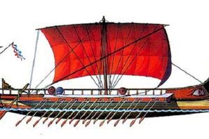 Корабль финикийский рисунок