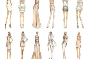 Рисунки моделей одежды