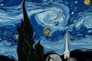 Рисунок ван гога звездная ночь
