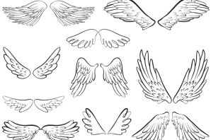 Нарисованные крылья ангела