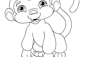 Рисунок к произведению про обезьянку
