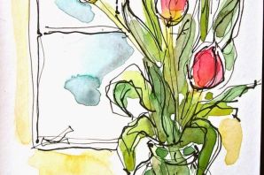 Рисунок на тему весенние цветы