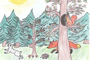Рисунок на тему лес наше богатство