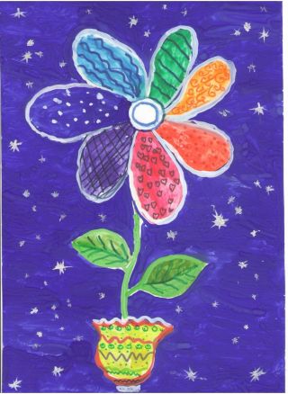 Цветик семицветик рисунок для детей