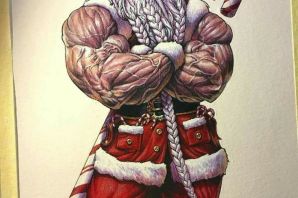 Санта клаус рисунок